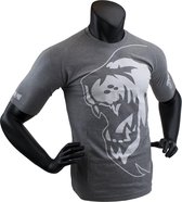 Super Pro T-Shirt Lion Logo Grijs/Wit Extra Large