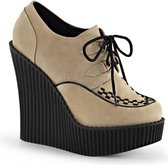 Demonia Sleehakken -40 Shoes- CREEPER-302 US 10 Beige