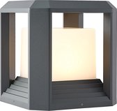Lucande - LED buitenlamp - 1licht - aluminium, polycarbonaat - H: 27 cm - antraciet, wit - Inclusief lichtbron