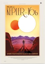 Relax on Kepler-16b (Visions of the Future), NASA/JPL - Foto op Forex - 60 x 80 cm