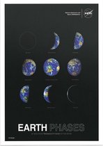 Earth Phases from Tranquility Base on the Moon (A), NASA Science - Foto op Forex - 50 x 70 cm (B2)