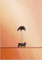 Mars Perseverance Rover Touchdown, NASA Science - Foto op Forex - 50 x 70 cm (B2)