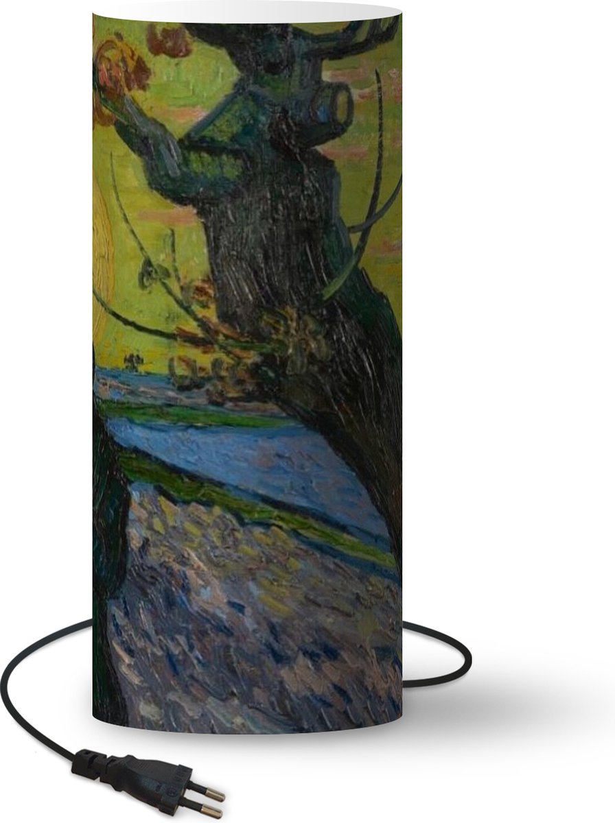 Lamp - Nachtlampje - Tafellamp slaapkamer - De zaaier - Vincent van Gogh - 33 cm hoog - Ø14.3 cm - Inclusief LED lamp