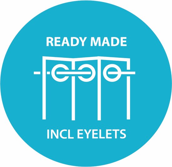 Larson - Rideau occultant tissé de luxe - Anneaux - Noir - 150 x 250 cm - Occultant et prêt à l'emploi