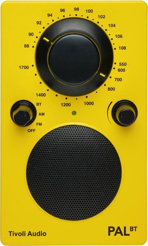 Tivoli Audio - PAL BT - Draagbare radio met FM, AM en Bluetooth - Geel