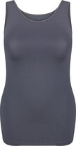 RJ Bodywear Pure Color dames top (1-pack) - hemdje met brede banden - grijs - Maat: 3XL