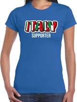 Blauw Italy fan t-shirt voor dames - Italy supporter - Italie supporter - EK/ WK shirt / outfit 2XL