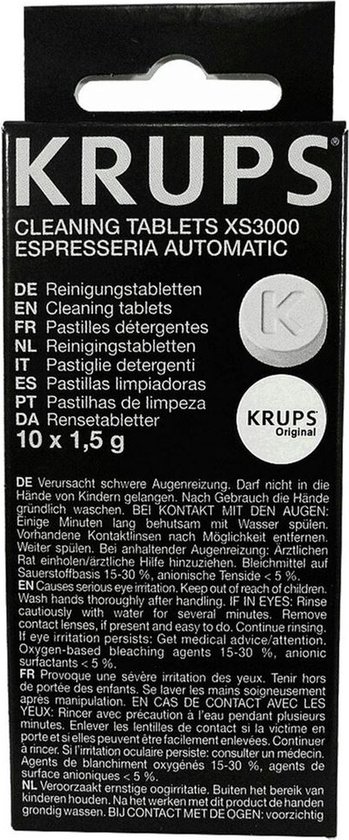 Krups XS3000 - Koffiemachinereiniger - 10 stuks - Krups