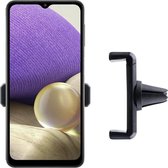 Shop4 - Samsung Galaxy A32 5G Autohouder Verstelbare Ventilatierooster Houder Zwart