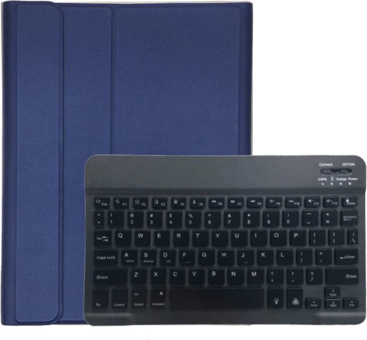 Geschikt Voor: Samsung Tab S7+ 12.4 T970 Smart Keyboard Case Bluetooth Toetsenbord Hoesje - Donkerblauw