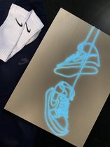 El Neon donker blauw Nike design