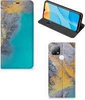 Etui OPPO A15 Flip Case Marbre Blue Or