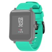 20 mm voor Huami Amazfit GTS / Samsung Galaxy Watch Active 2 / Gear Sport siliconen band (mintgroen)