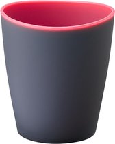 Drinkbeker Aura - 350 ml - Herbruikbaar - BPA Vrij - Kunststof - Grijs / Roze