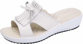 Fashion Casual lichtgewicht kwast slippers slippers voor dames (kleur: wit maat: 39)