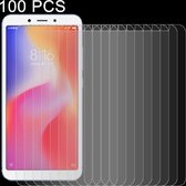 100 stuks 9H 2.5D gehard glasfolie voor Xiaomi Redmi 6A