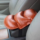 Comfortabele armsteunmatten voor auto's, maat: 28x20cm (bruin)