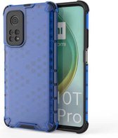 Voor Xiaomi Mi 10T / Mi 10T Pro / Redmi K30S Schokbestendige honingraat pc + TPU-hoes (blauw)