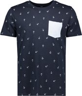 Jack & Jones T-shirt Jprblaocean Tee Ss Crew Neck Ka 12202526 New Navy Mannen Maat - L