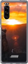 Sony Xperia 5 II Hoesje Transparant TPU Case - Rock Formation Sunset #ffffff