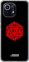 6F hoesje - geschikt voor Xiaomi Mi 11 -  Transparant TPU Case - D20 - Black #ffffff