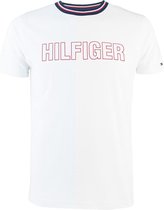 Tommy Hilfiger hilfiger logo O-hals shirt wit - M