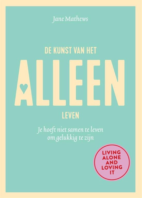 De kunst van het alleen leven - cover