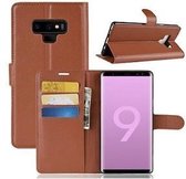 Samsung Note 9 Portemonnee Hoesje Bruin