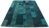 Vloerkleed Vintage Patchwork Marakesh - Turquoise - 120 x 170 cm