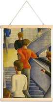 JUNIQE - Posterhanger Schlemmer - Bauhaus Stairway -40x60 /Kleurrijk