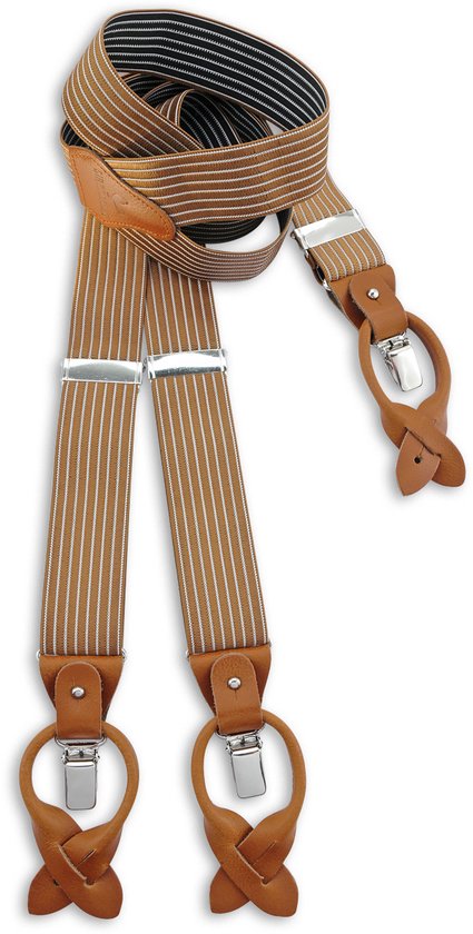 We Love Ties Sir Redman de luxe Sir Redman Striped Gent, cognac