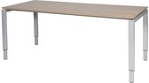 Verstelbaar Bureau - Domino 180x80 Havana Kersen - alu frame