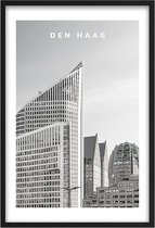 MINUSTO Poster - Den Haag - 59.4 X 42 Cm - Wit