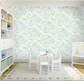 Dutch Walllcoverings - Make Believe Woodland mint/roze