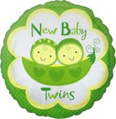 Anagram - Folieballon - New baby twins - Zonder vulling - 43cm