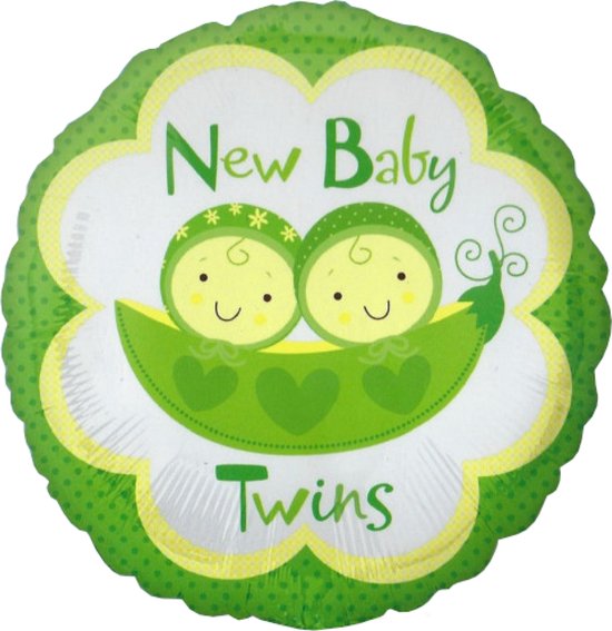 Anagram - Folieballon - New baby twins - Zonder vulling - 43cm