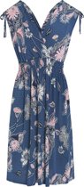 Cassis - Female - Korte jurk met bloemenprint  - Blauw