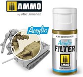 AMMO MIG 0812 Acrylic Filter Khaki Green - 15ml Effecten potje