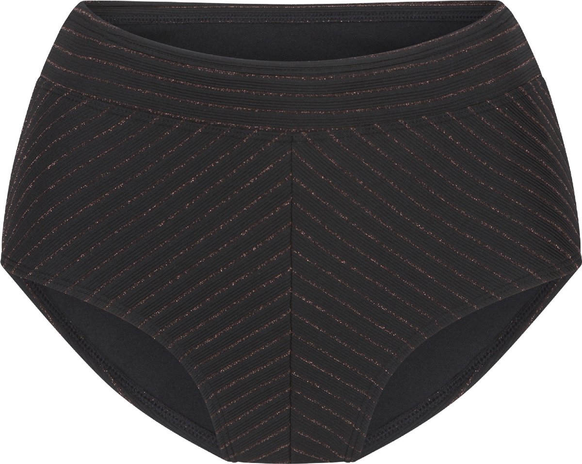 LingaDore Hoge Bikini Slip Zwart