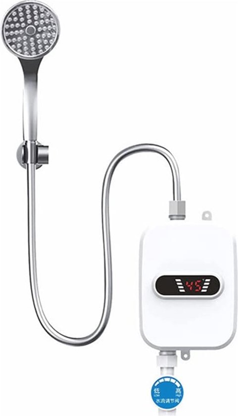 Ceiever Doorstroomboiler, elektrisch, zonder reservoir, met leddisplay, 220 V, 5500 W, voor douche/badkamer