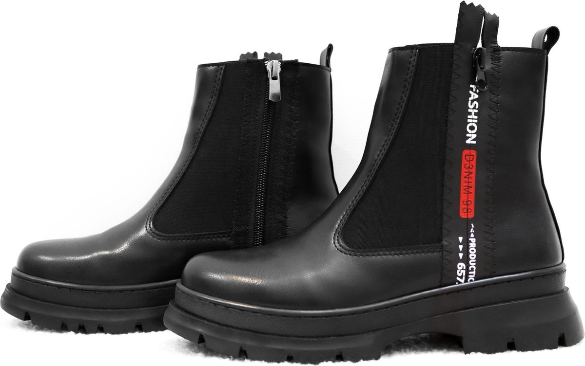 Efrin Edge Chelsea Boots - Zwart