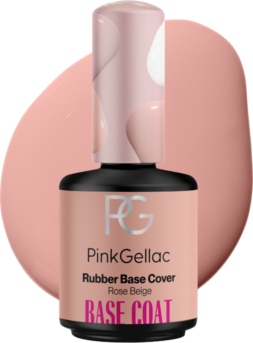 Goedkoopste Pink Gellac Base Coat Gellak - Rubber Base Cover Rose Beige - Gel Nagels Producten - 15ml