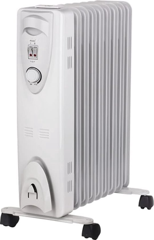 Nedis HTOI30WT9 Mobiele Olieradiator 800 / 1200 / 2000 W 9 Vinnen