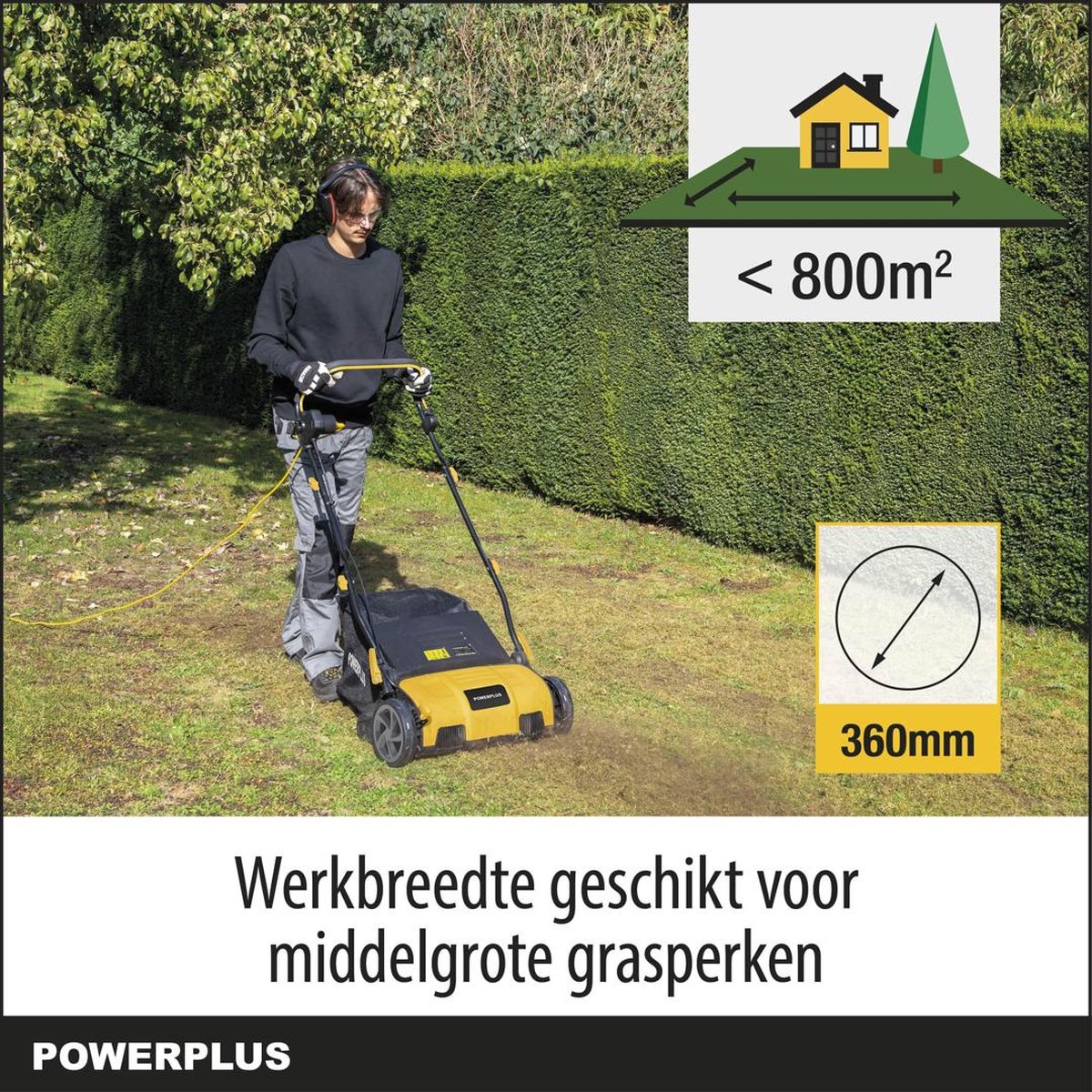 Powerplus Elektrische Verticuteermachine POWXG75160 thumbnail 3