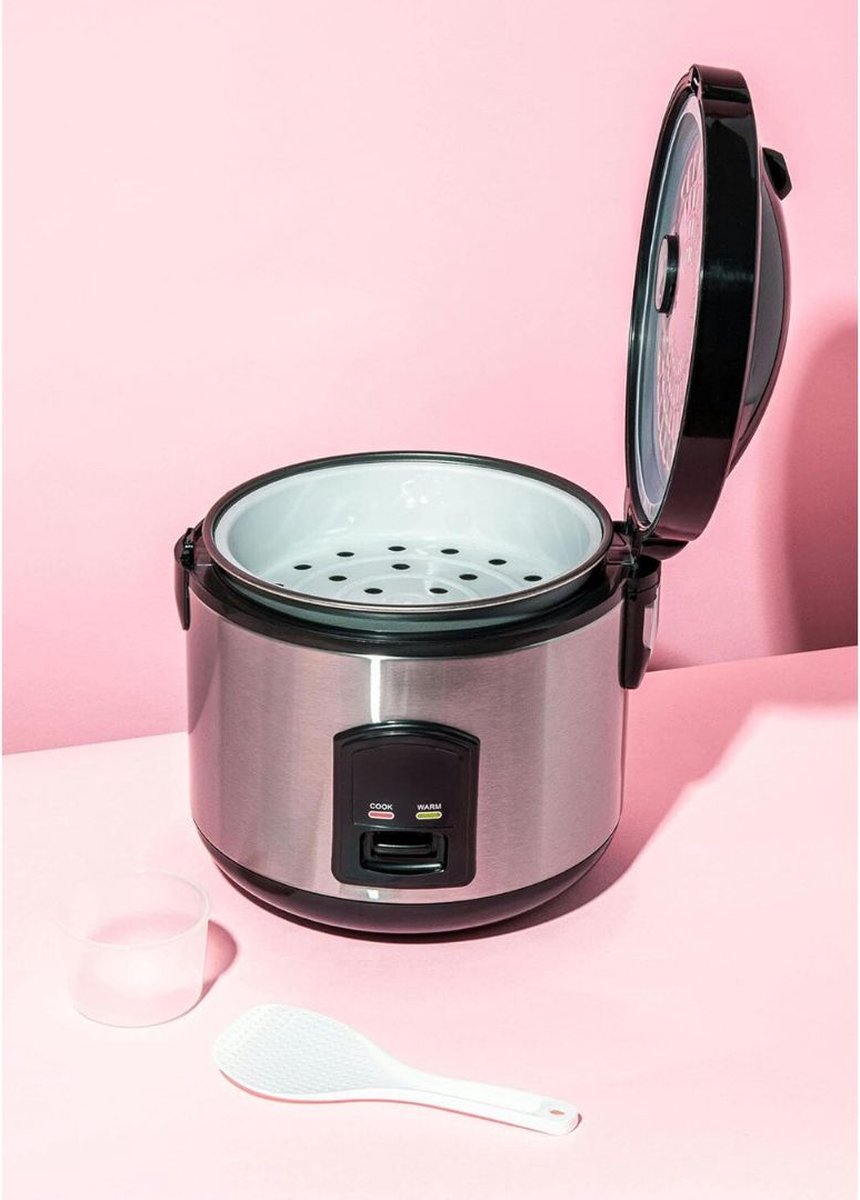 White-Label® Rijstkoker met Stomer - Multicooker - Rice Cooker - Zwart en Grijs thumbnail 5
