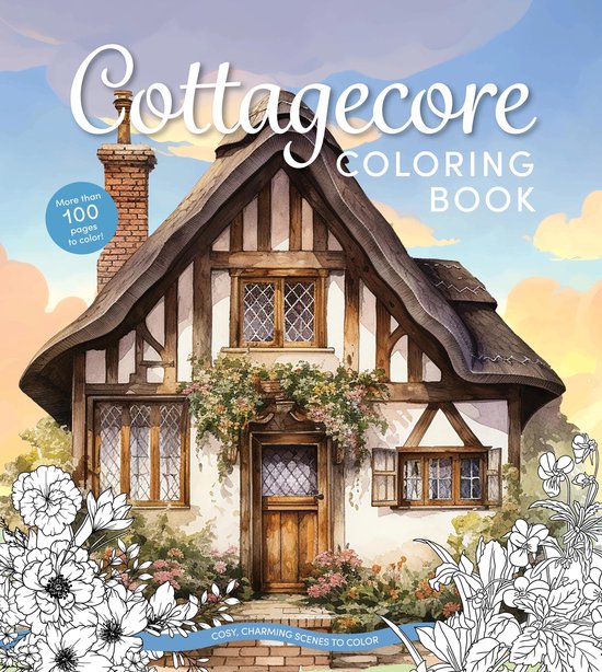 Chartwell Coloring Books- Cottagecore Coloring Book