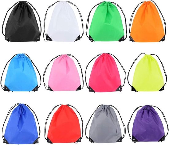 JSKWIKE 8 Stks Zak met Trekkoord PE Waterdichte Zwembad Schoenen Stof Speelgoed Organisatoren Bagage Opbergtas voor Reizen Gym Plastic Pouch