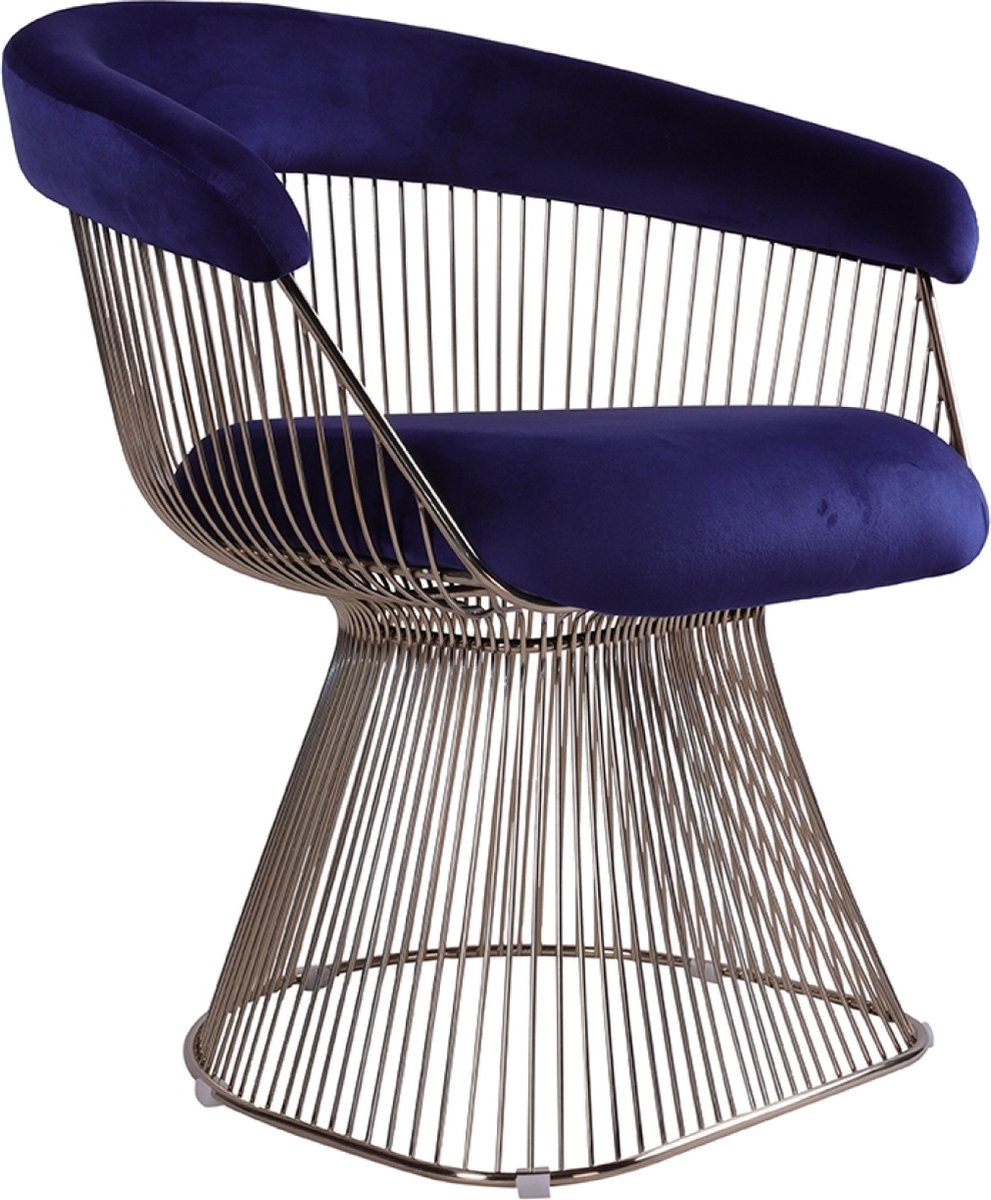 OHNO - Cairo Armleunstoel Small - Blauw - Zachte Zitting