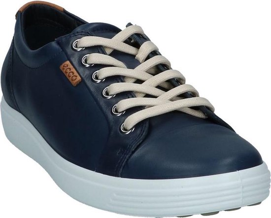 Ecco Soft 7 dames sneaker - Blauw - Maat 39 | bol