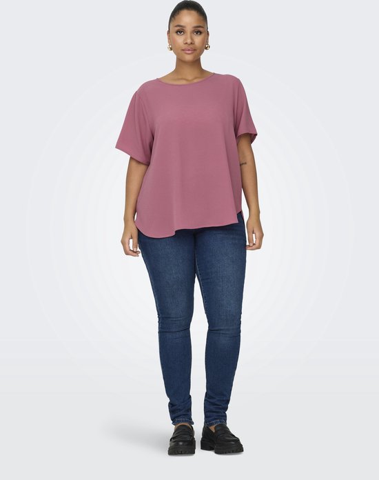 ONLY CARMAKOMA - CARVICA LIFE SS TOP WVN NOOS - Dames - Blouses